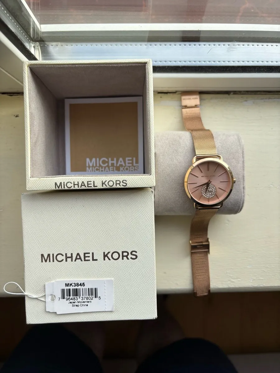 Michael Kors Ladies' Portia Rose Gold-Tone Watch - Image 3