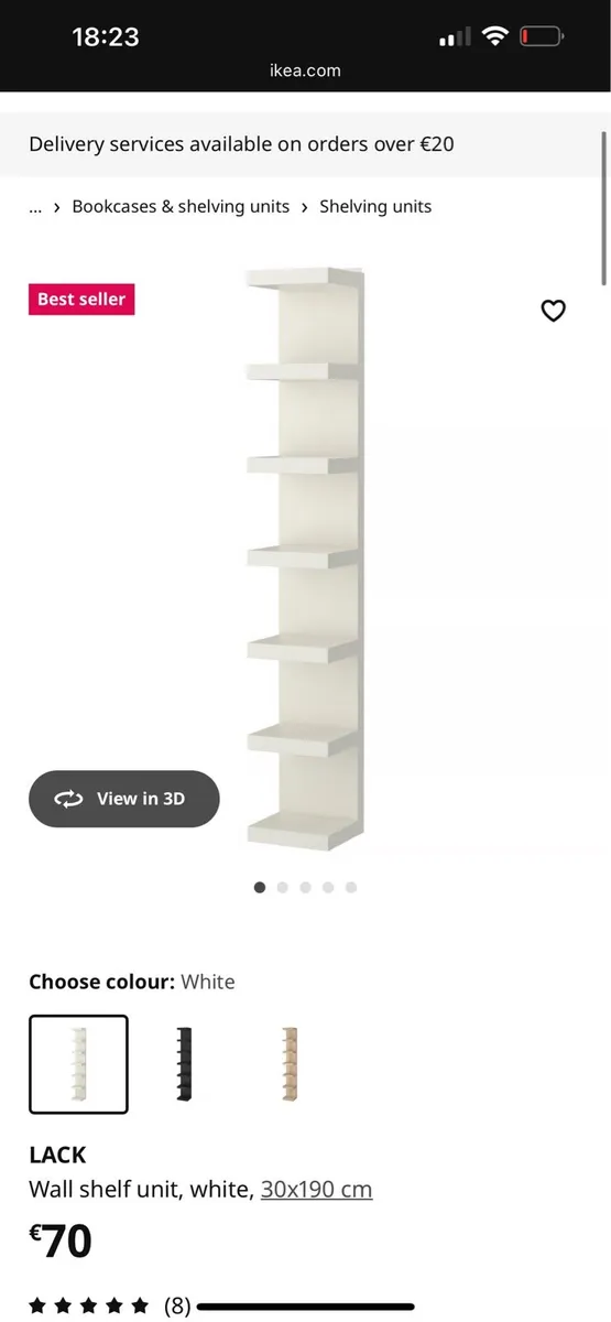 Malm shelving unit - Image 1