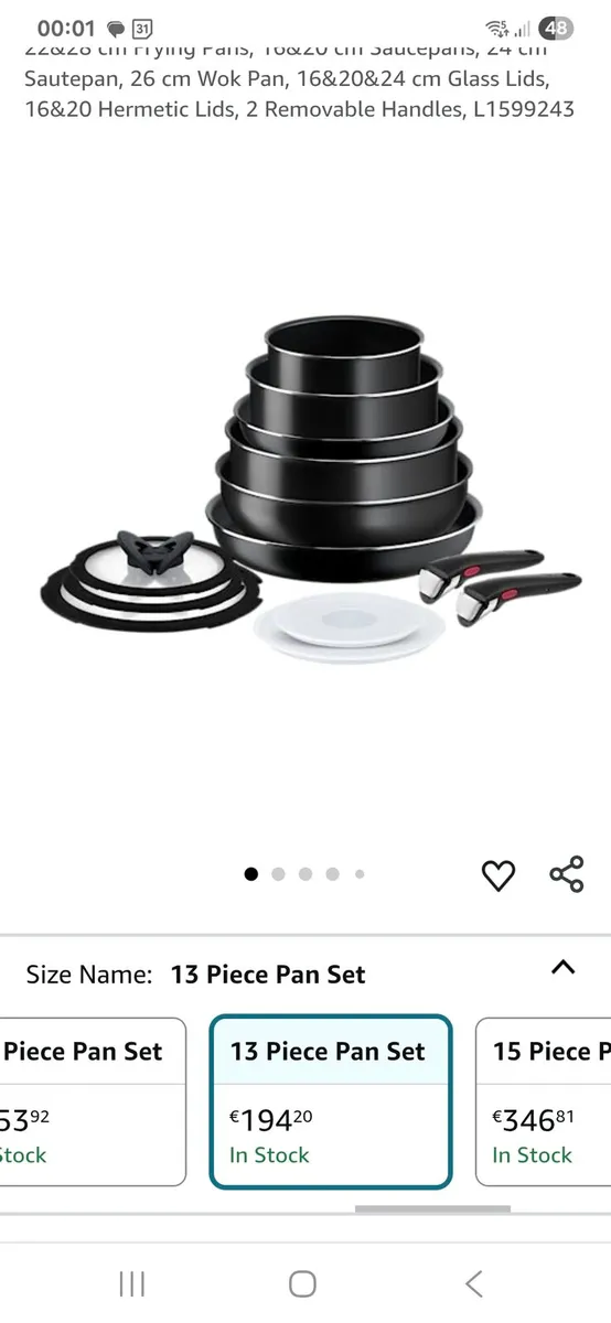 Tefal Ingineo cookware set - Image 1