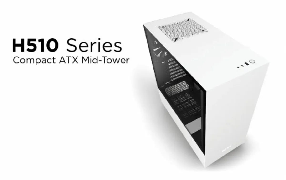 NZXT H510 Gaming PC Case w/ Corsair CX550M PSU - Image 3