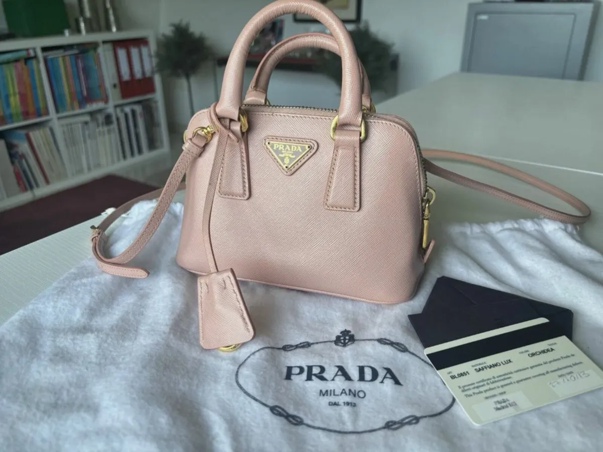 Prada Handtasche Leder Modell Saffiano Mini - Sehr - Image 1