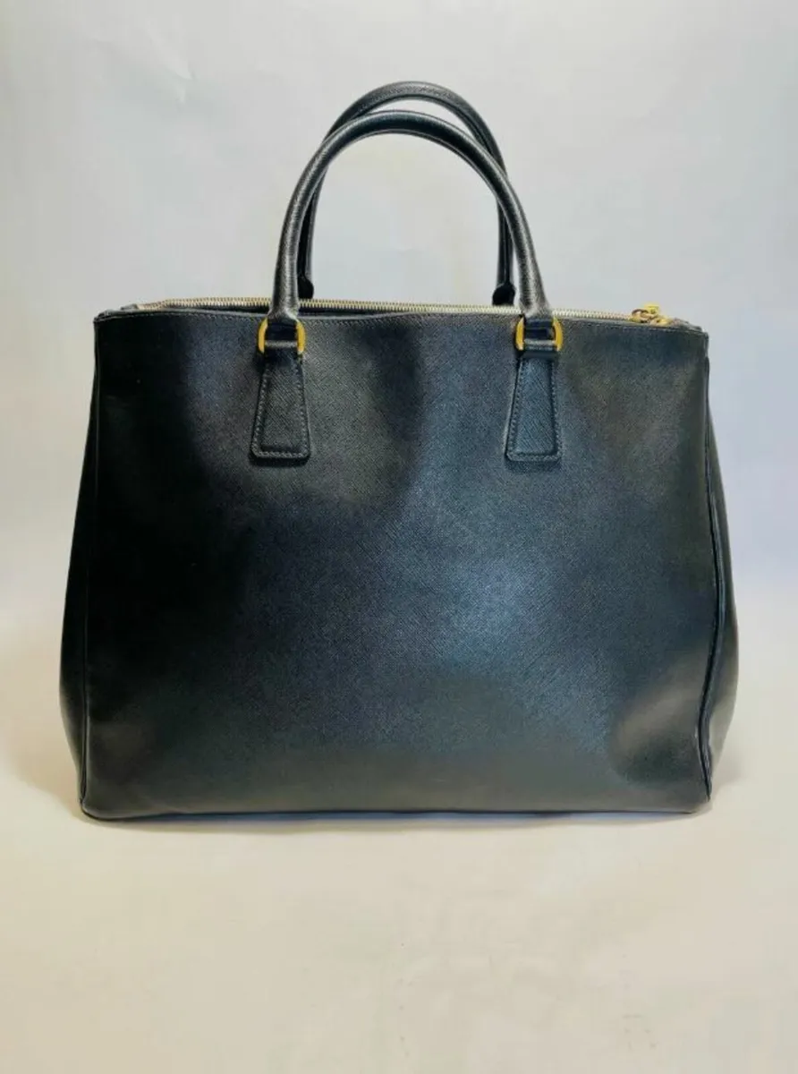 PRADA Maxi Saffiano Leder Double Zip Handtasche Sh - Image 2