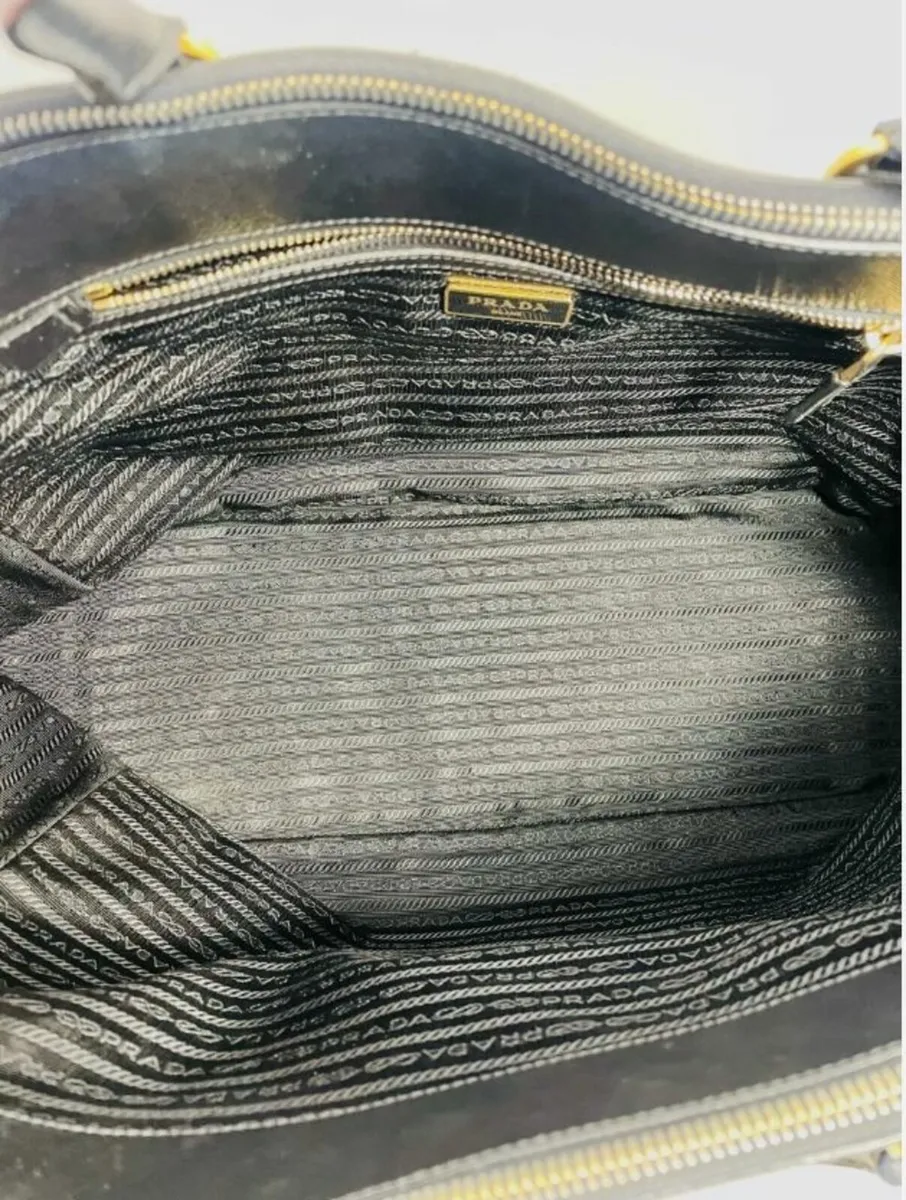 PRADA Maxi Saffiano Leder Double Zip Handtasche Sh - Image 3