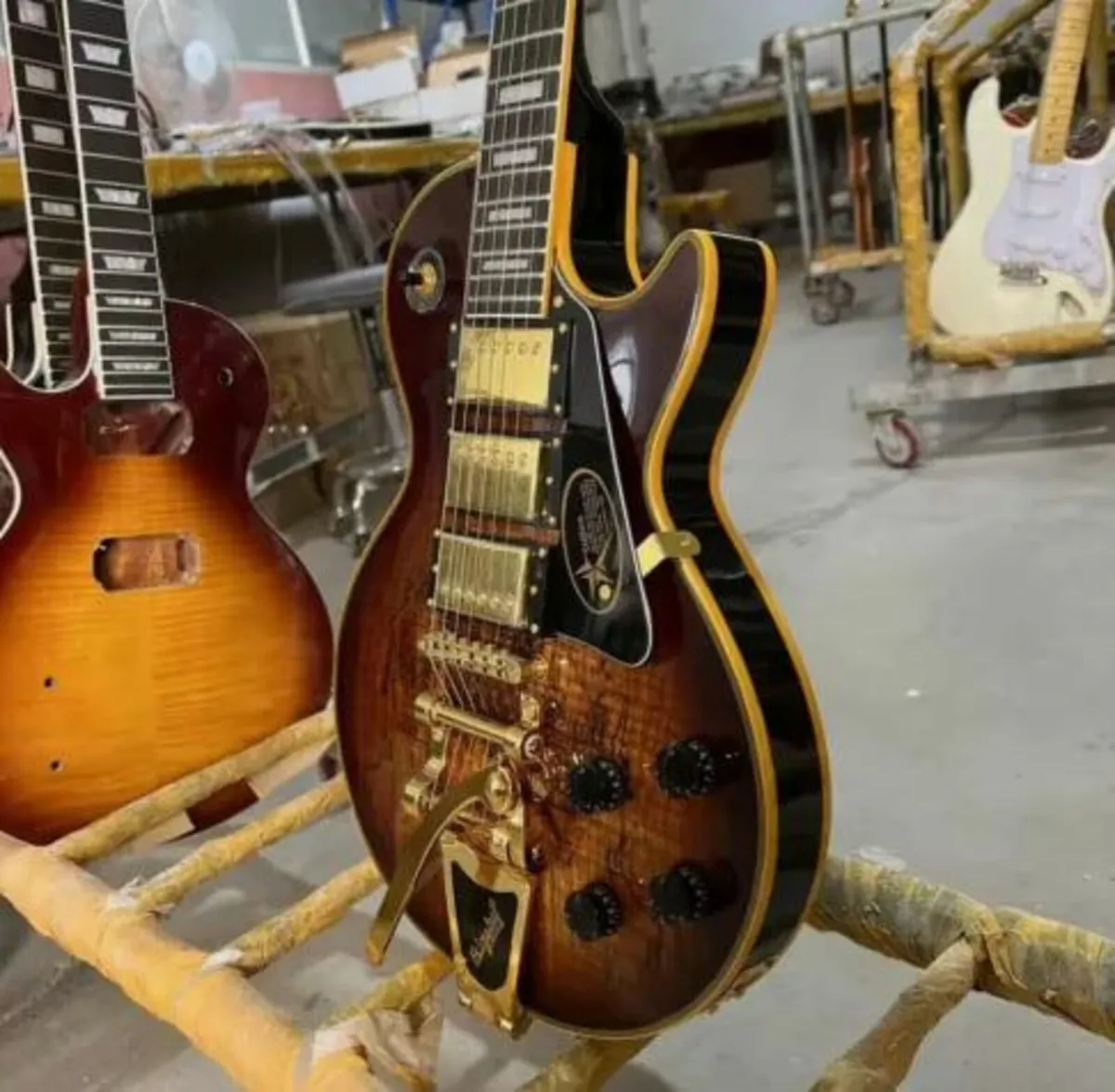 Electric Guitar, Mahogany Body, Decayed Maple Top, - Image 3