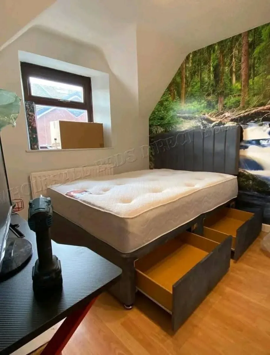 Brand new beds with or without mattress, all sizes - Image 3