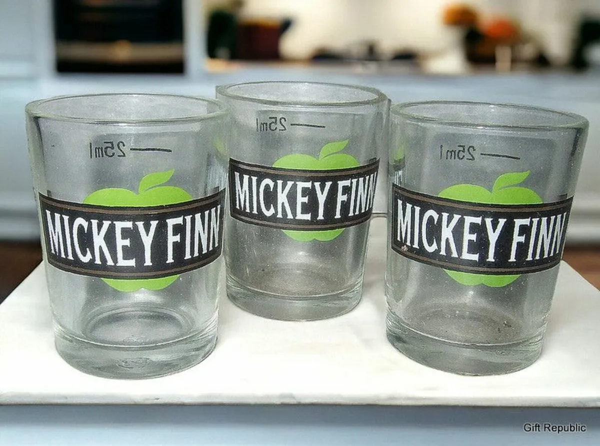 Trio of Vintage 'Mickey Finn' Glasses - Image 1