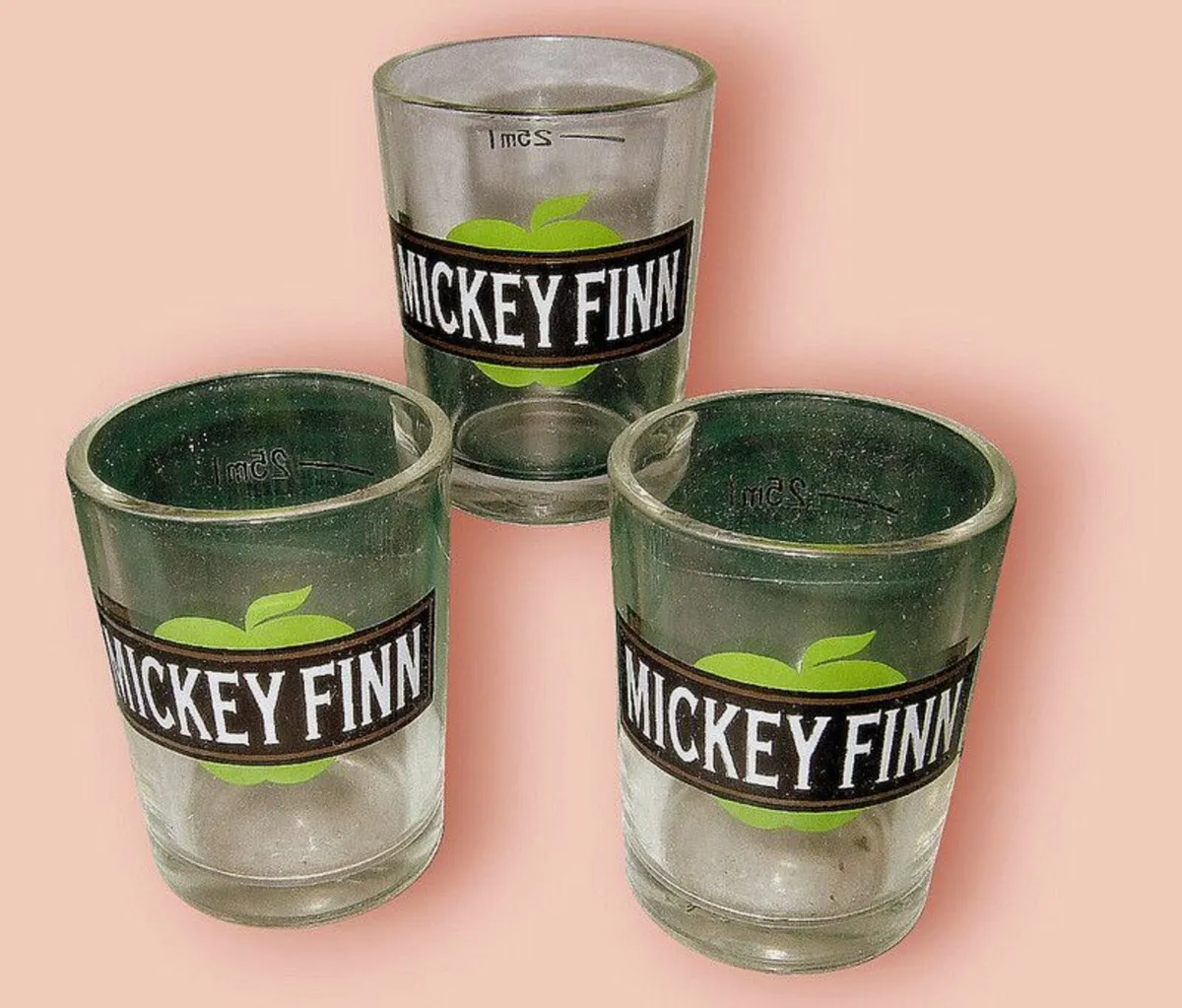 Trio of Vintage 'Mickey Finn' Glasses - Image 2