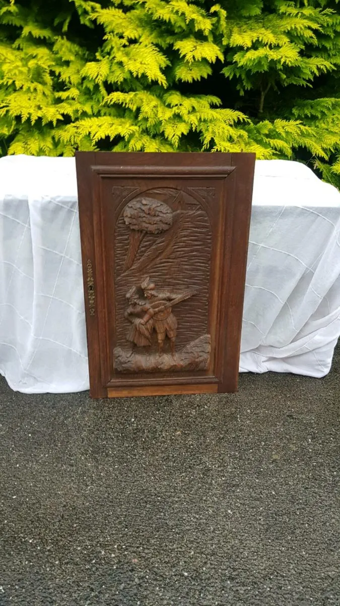 Wood door frame engraved postage possible