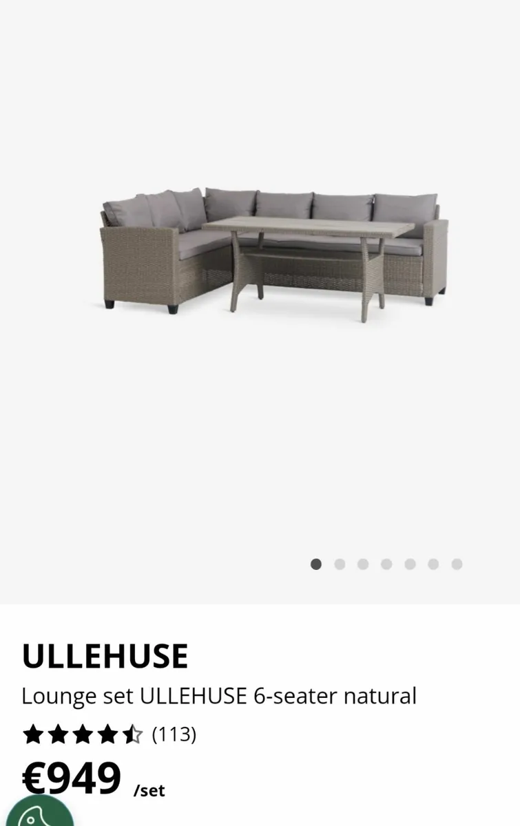 Outdoor table amd lounge set