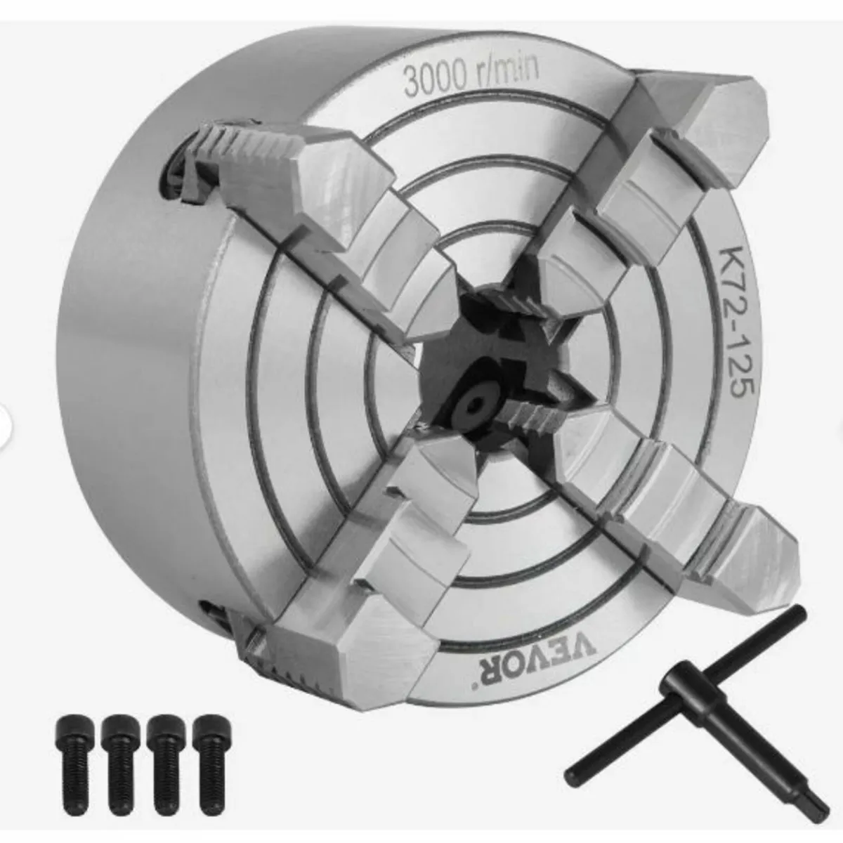 K72-125 5 Inch Lathe Chuck Independent - Image 1