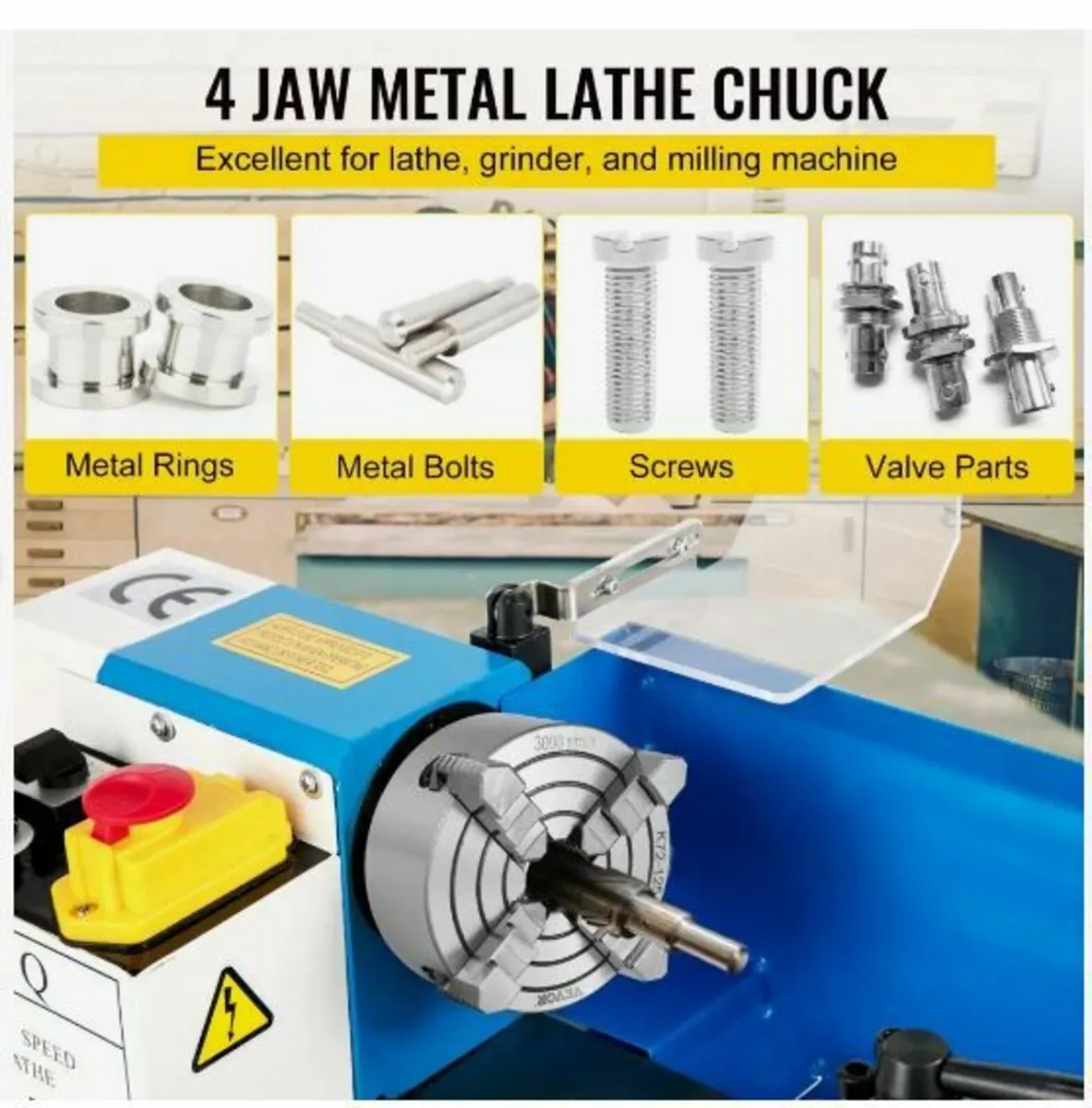 K72-125 5 Inch Lathe Chuck Independent - Image 3