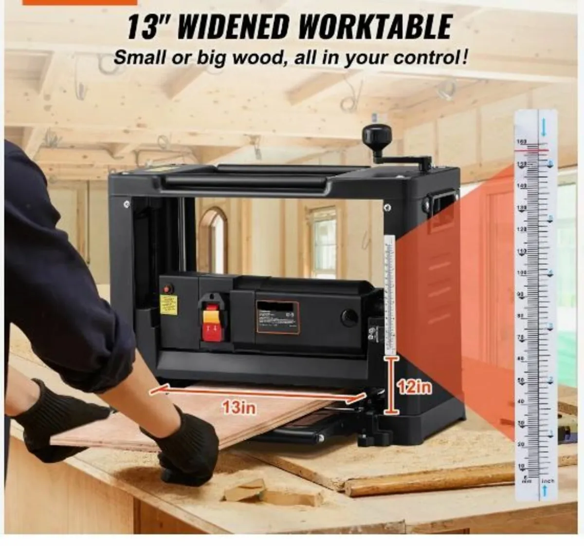 Thickness Planer, Single Speed, 33 cm - Image 2