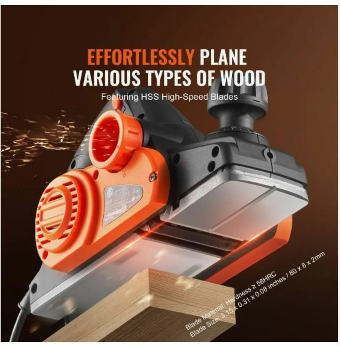 Hand Planer Corded Electric Hand Planer 8.25 cm - Image 2