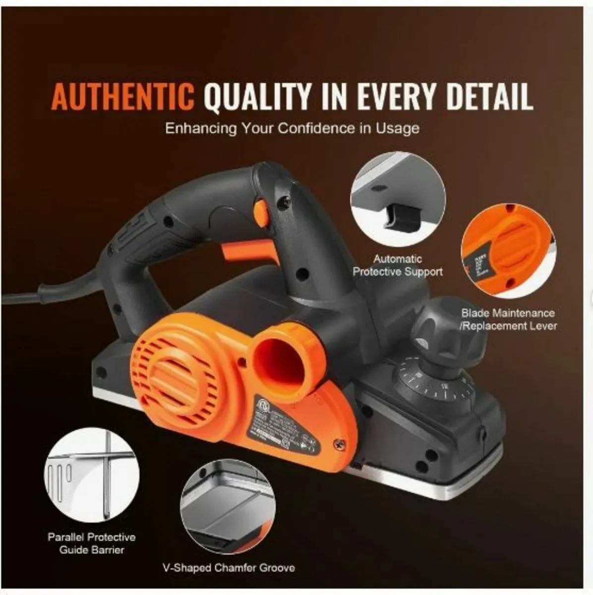 Hand Planer Corded Electric Hand Planer 8.25 cm - Image 4