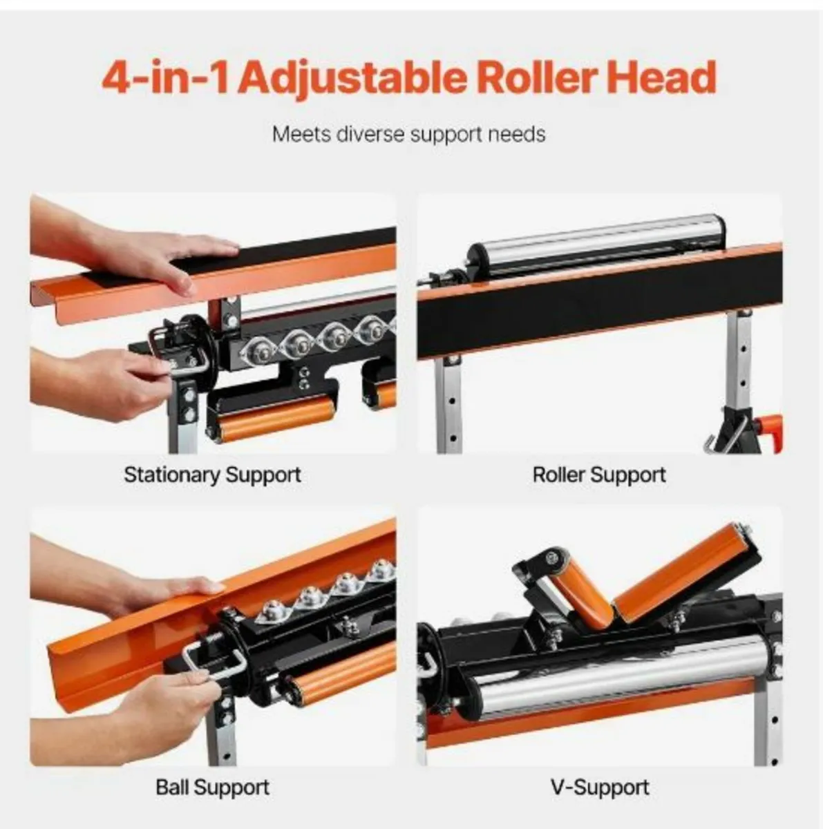 4-in-1 Woodworking Roller Stand Max Load - Image 4