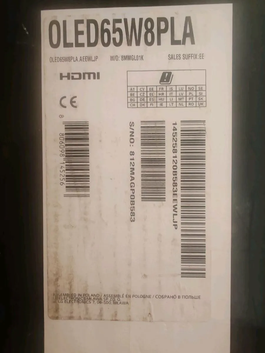 Broken screen LG SIGNATURE OLED TV W8 - Image 2