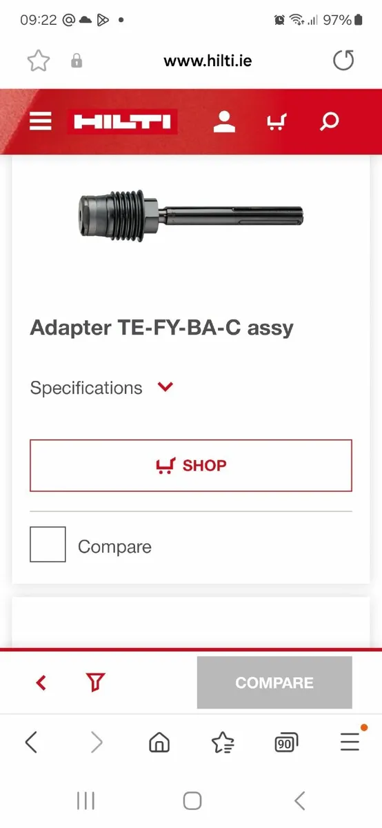 HILTI SDS MAX to SDS + ADAPTER - Image 3