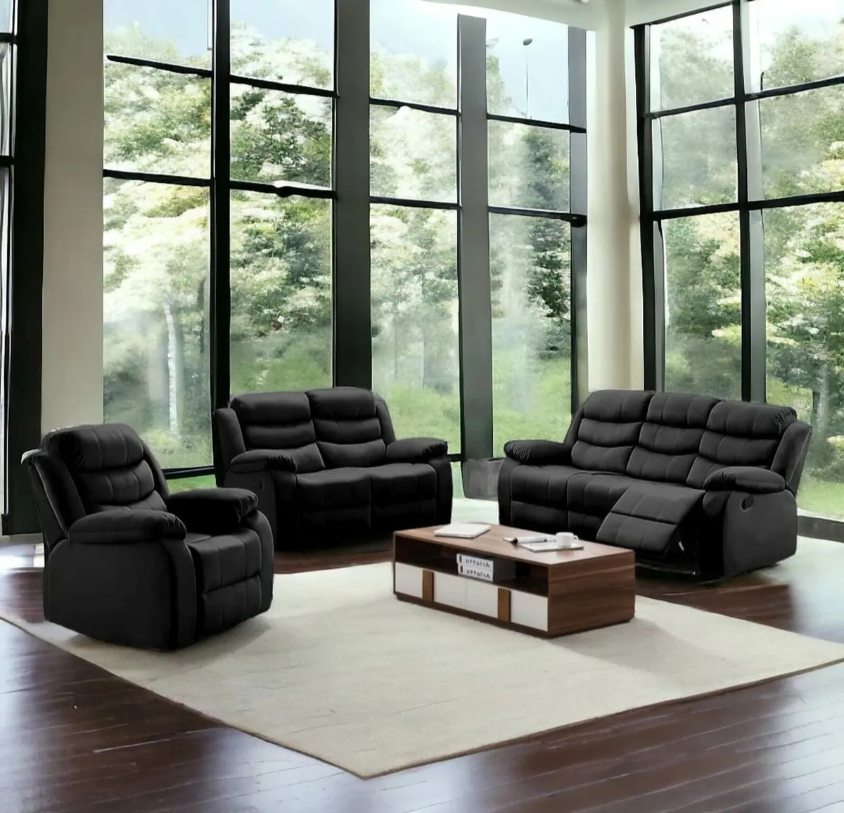 1 Seater Leather Recliner Chair – Brown - Image 4