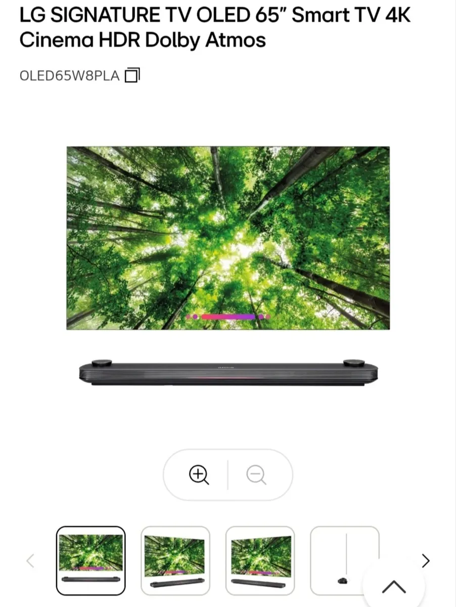 Broken screen LG SIGNATURE OLED TV W8 - Image 1