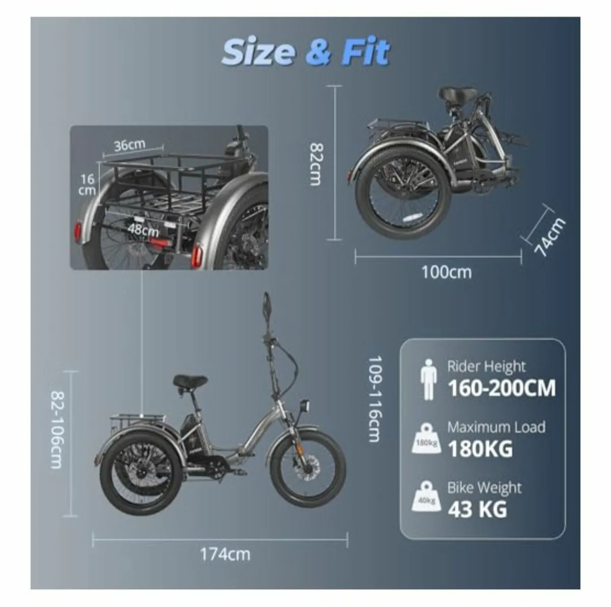Fatfrees f20 mate tricycle  for sale - Image 4