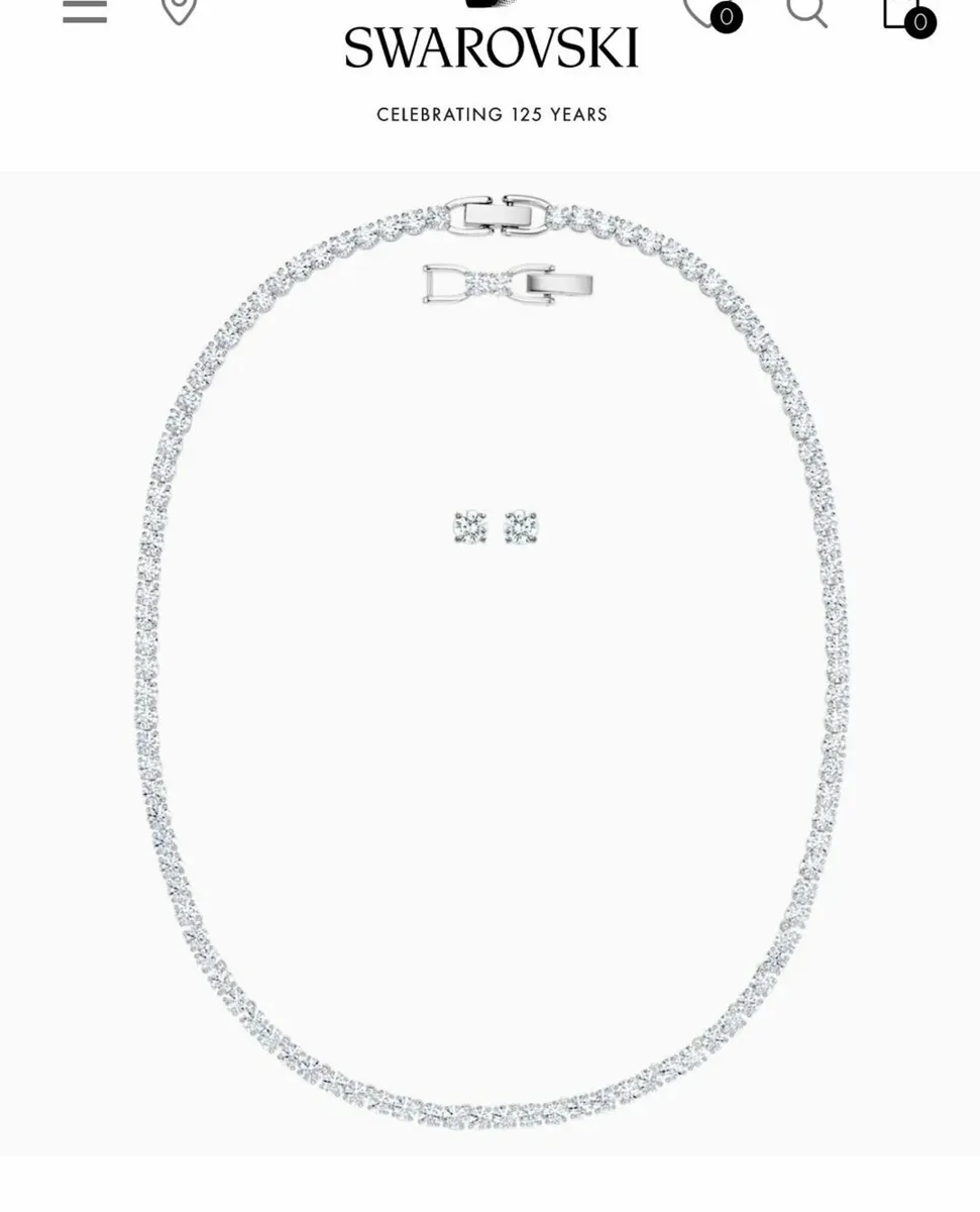 limited edition swarovski set earrings and necklac - Image 3