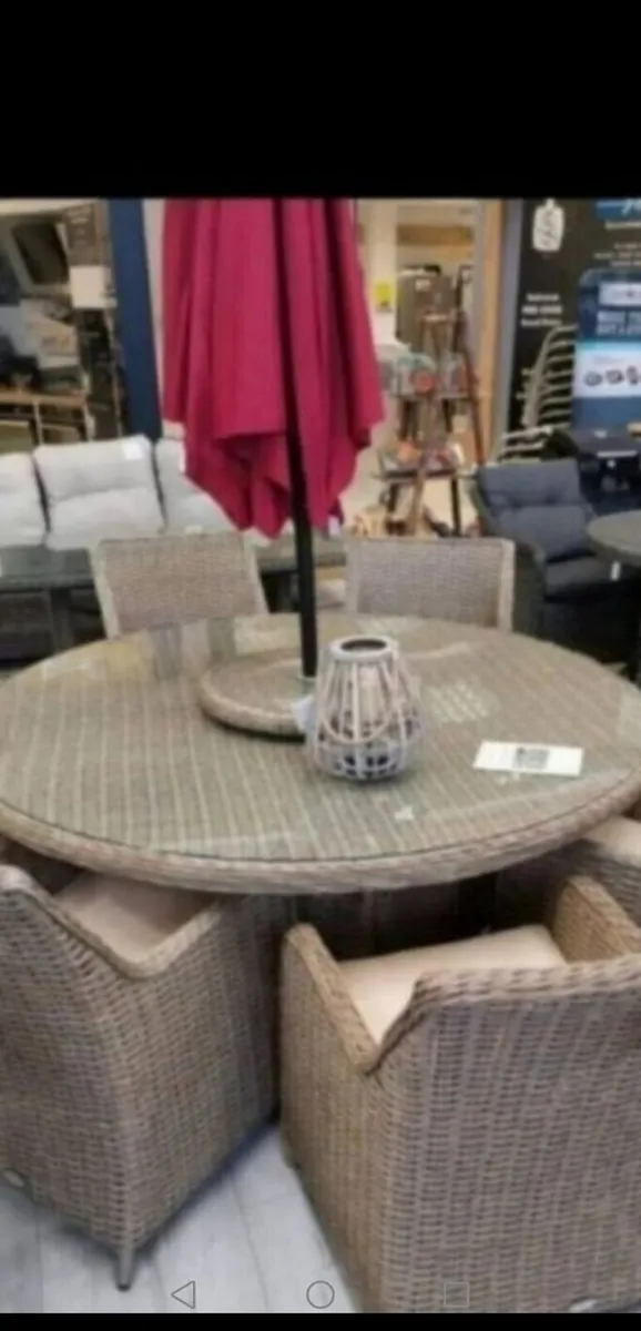 **CLEARANCE** Brand New Basket Rattan 6 Seater C/W - Image 1