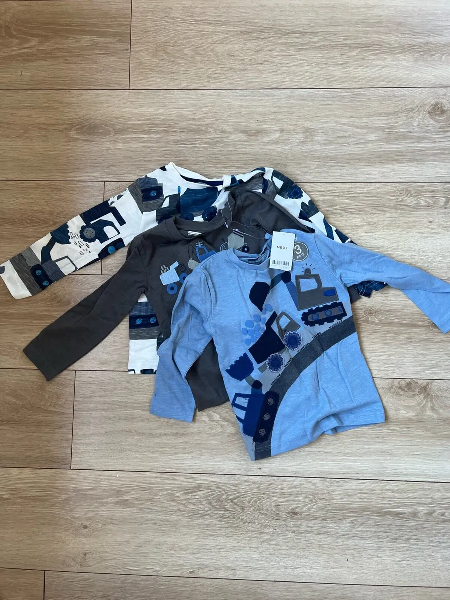 Boys Next Digger Tractor Tops - Image 1