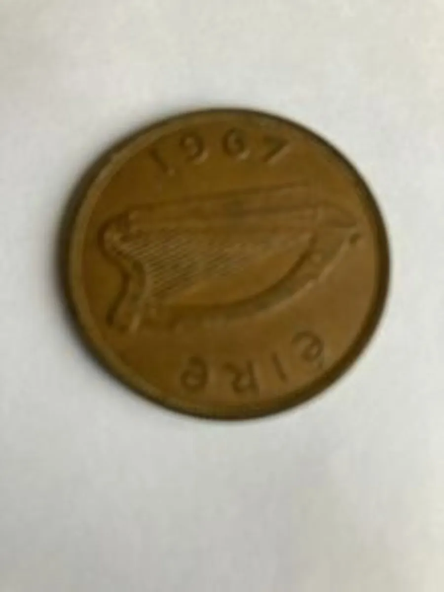 Rare Irish coin - 1967 Irish Penny 1d