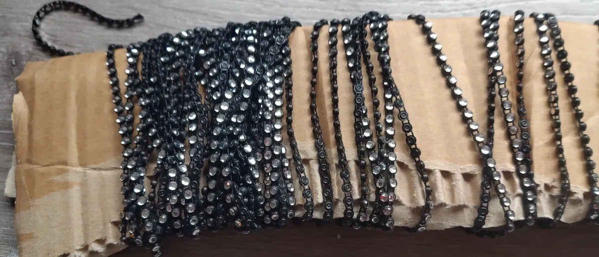 decorative tape with rhinestones