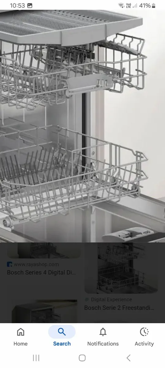 Dishwasher @ Curved glass cooker hood - Image 1