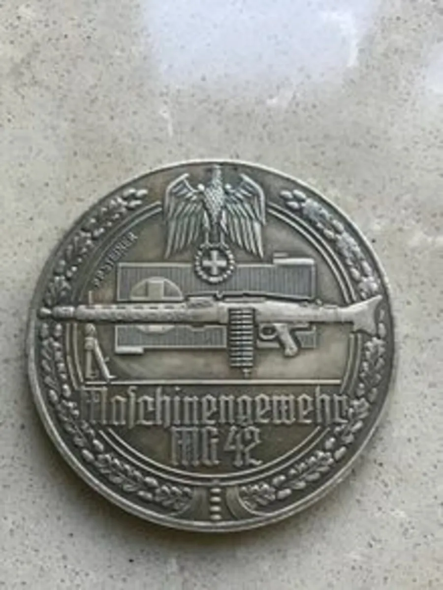 WW2 German Coin - MG 42 Machine Gun