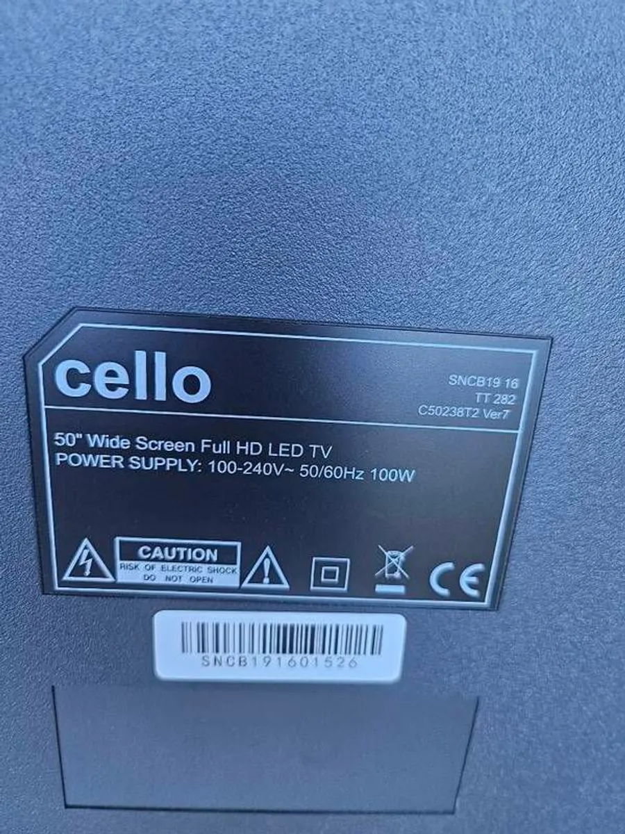 Cello 50" slimline Full HD Led Tv - Image 3