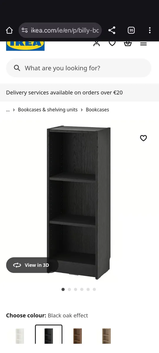 Black book case (Ikea Billy) - Image 1