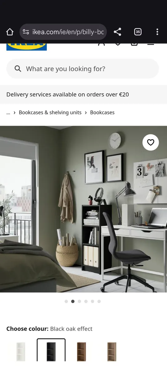 Black book case (Ikea Billy) - Image 2