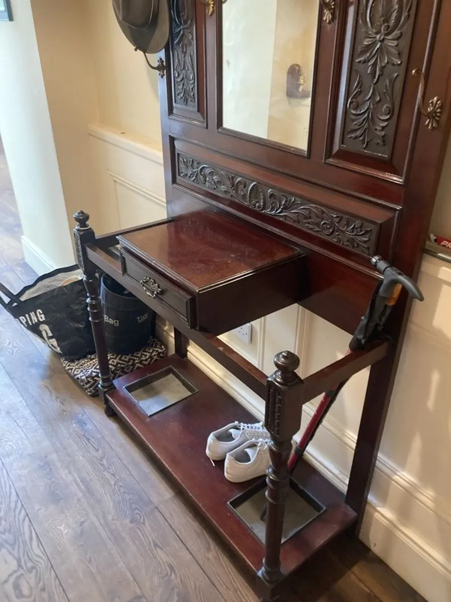 Hall stand mahogany - Image 2