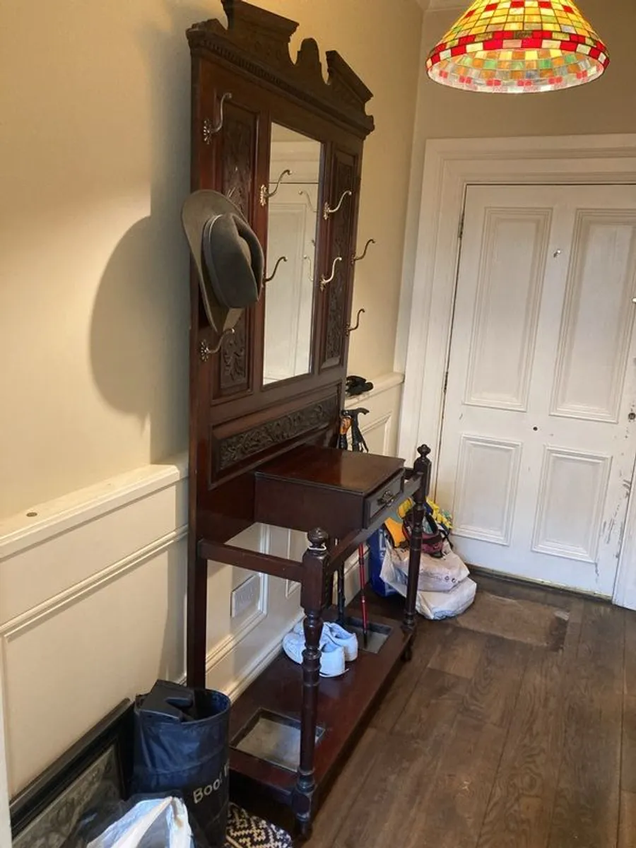 Hall stand mahogany - Image 3