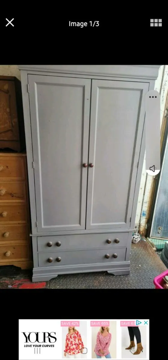 Large solid wood wardrobe - Image 1