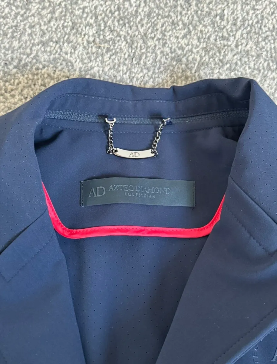 Aztec Diamond Navy Competition Riding Jacket 12 - Image 4