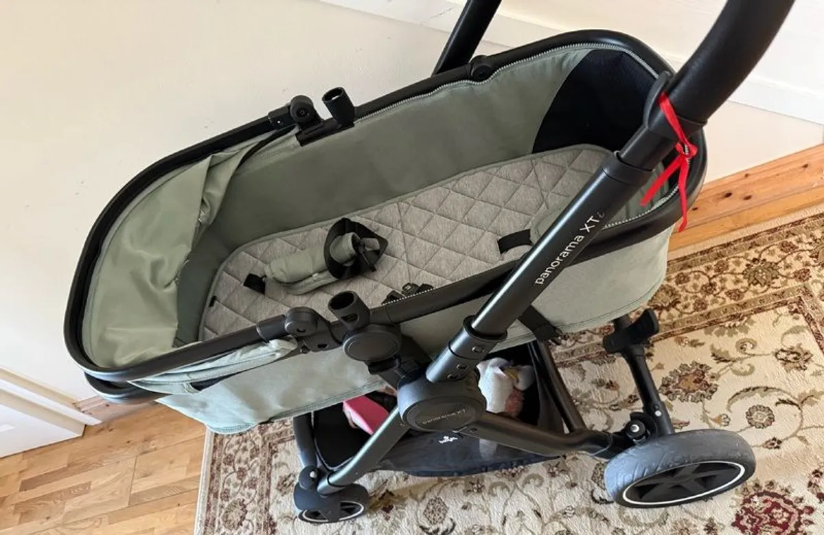 Panorama XTi by Babylo 2-in-1 Travel System Bundle and EnfaSafe R129 Car Seat Leaf - Image 2