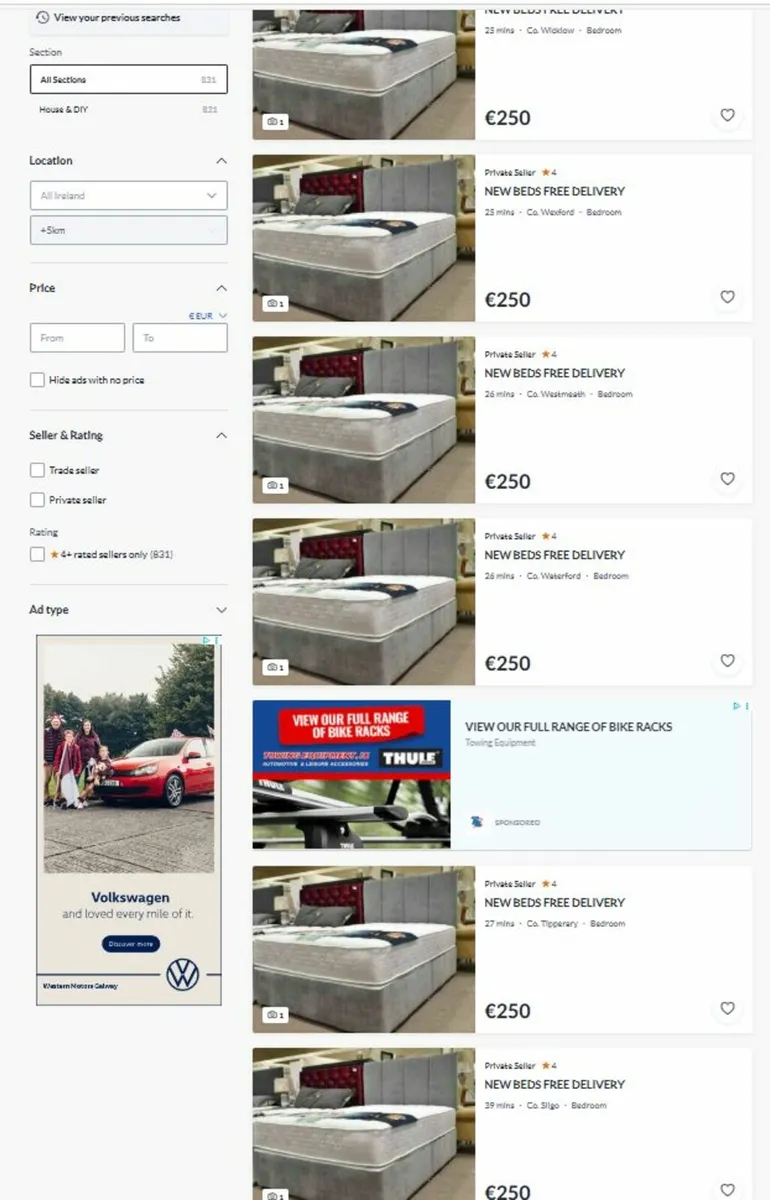 BEDS -WARNING!!BEWARE OF THIS DISHONEST SELLER !!