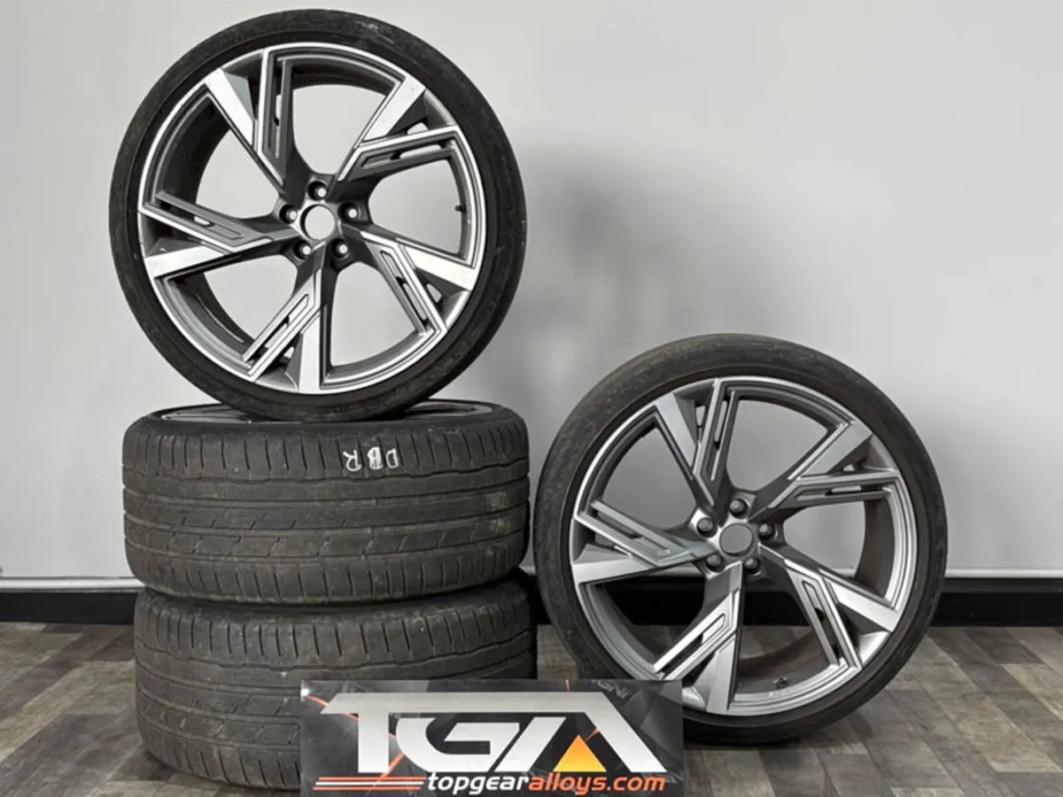 22" Genuine AUDI RS6 RS7 C8 Alloy Wheels & Tyres - Image 1