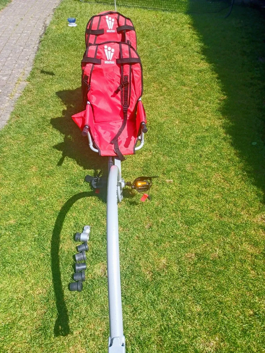 Weehoo 2x seated bicycle trailer - Image 1