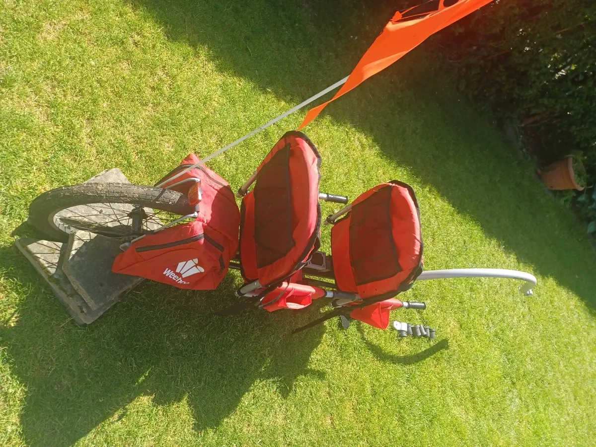 Weehoo 2x seated bicycle trailer - Image 3