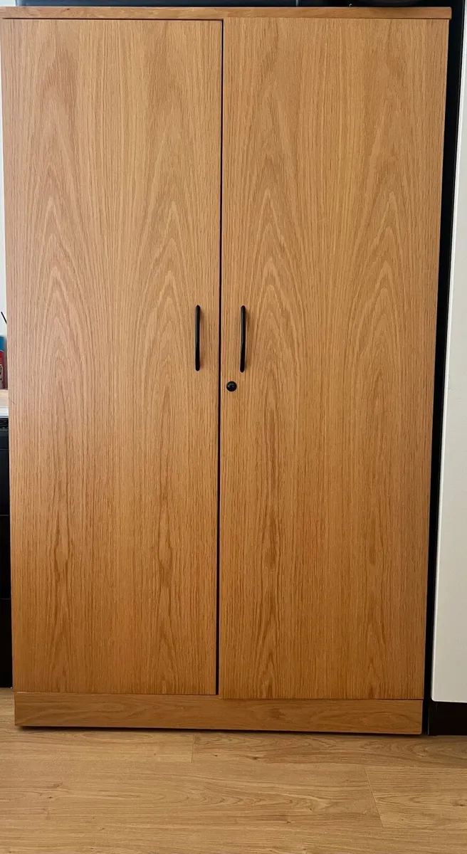 Wooden Storage Press Wardrobe - Image 1