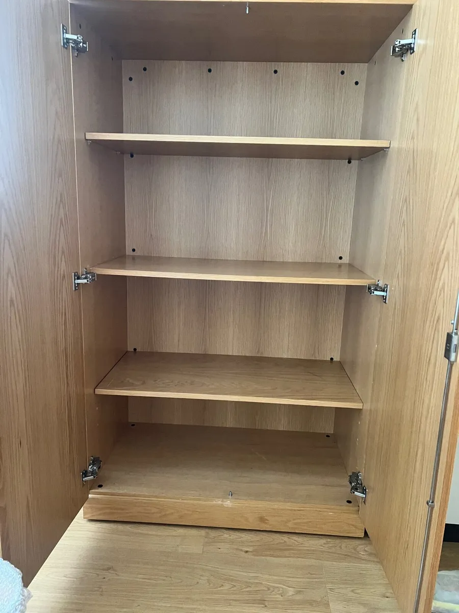 Wooden Storage Press Wardrobe - Image 2