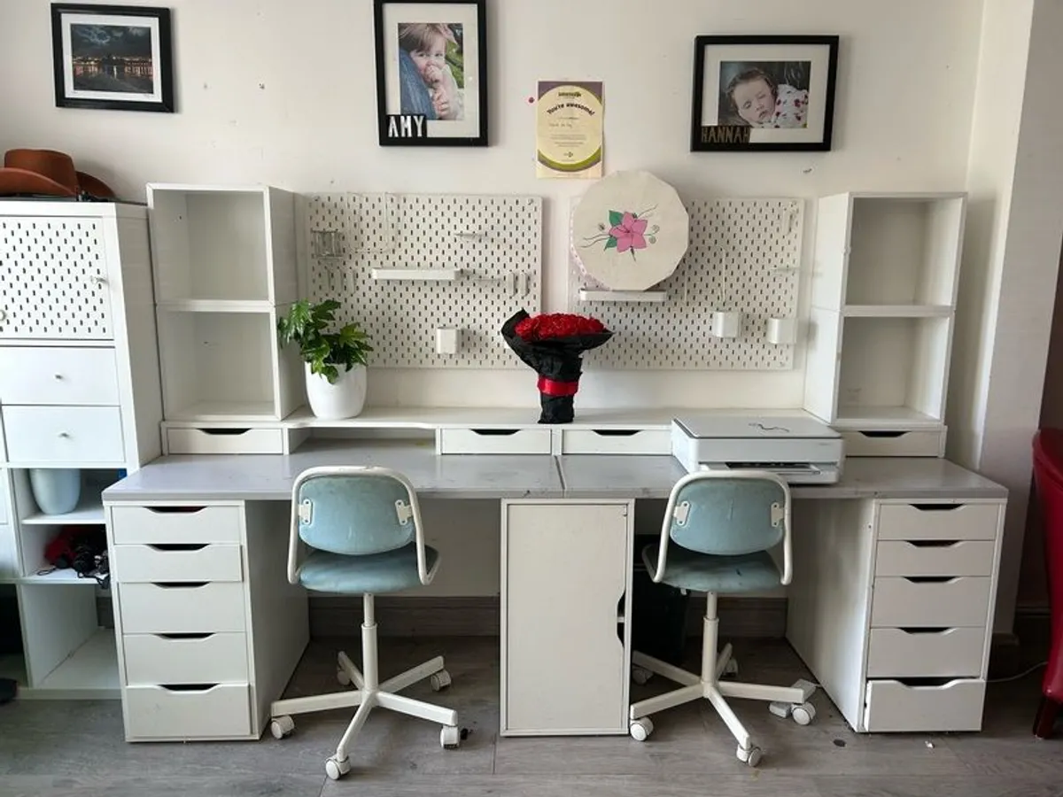IKEA kids desks and storage units - Image 2