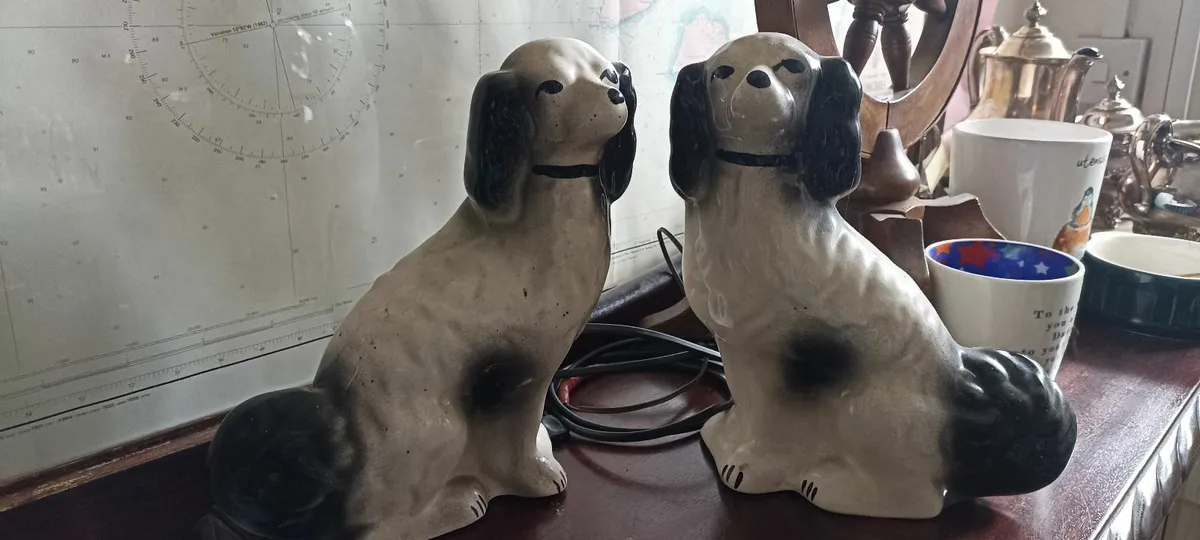 Pair of Staffordshire Dogs - Image 1