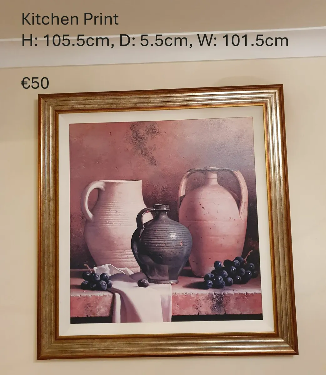 4-5 Gold frame paintings/prints - Image 2