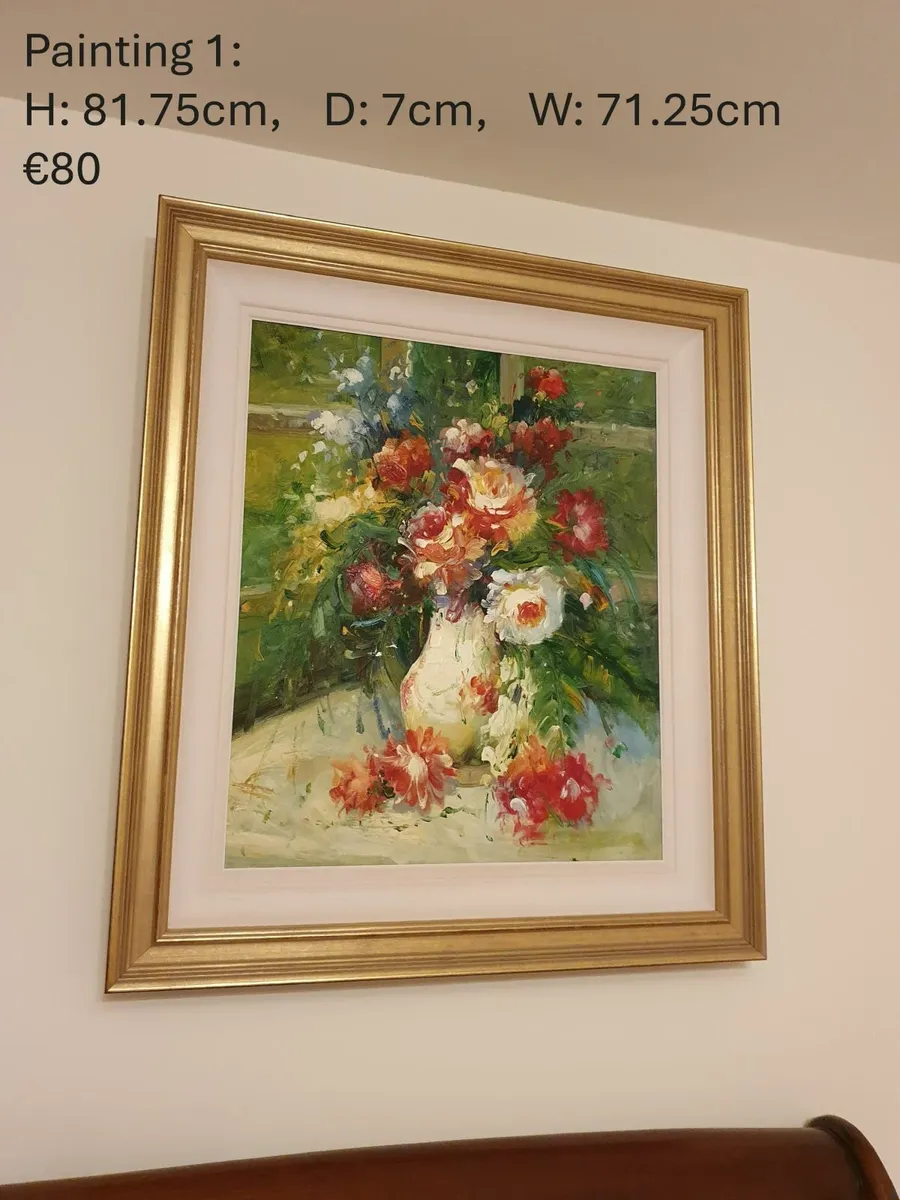 4-5 Gold frame paintings/prints - Image 4