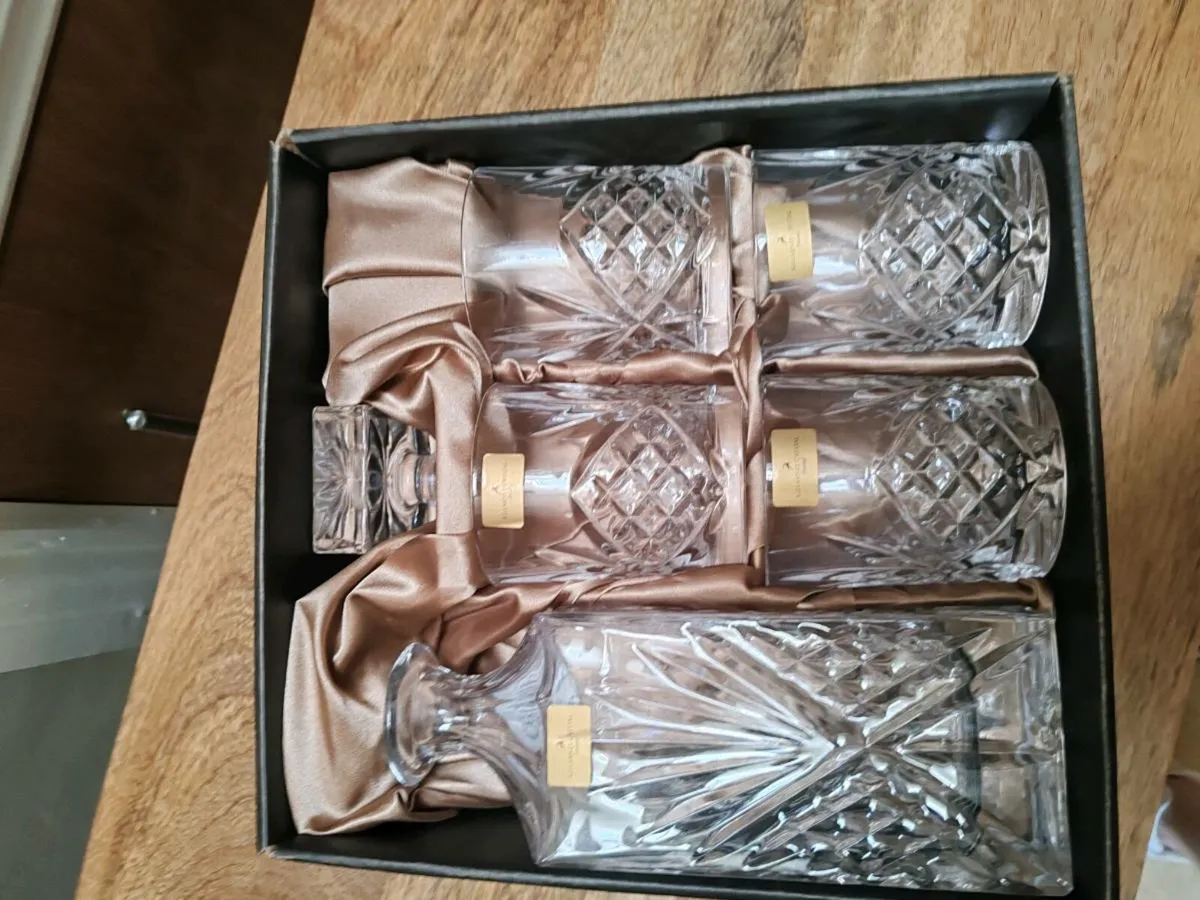 Killarney crystal whiskey decanter set - Image 2